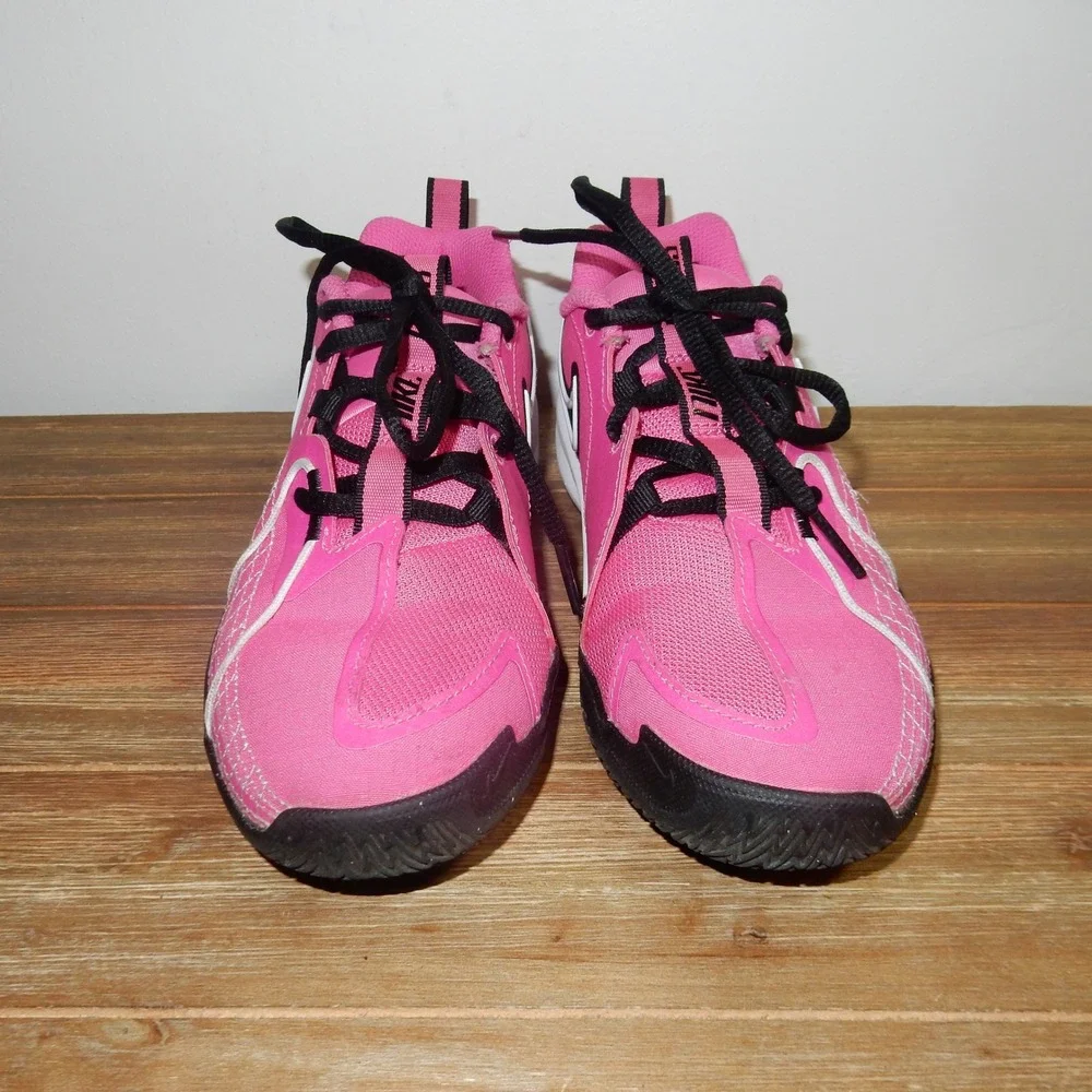 Nike Court Jr Lite 4 Kids Tennis Shoes Hyper Pink White FD7033-600 Size 2.5Y